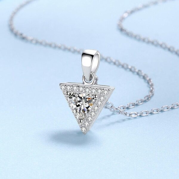 AZ520-X Cupid Heart Necklace Women's Light Luxury Romantic Angel Wings Collar Chain Moissanite Pearl Pendant female Engagement Gift