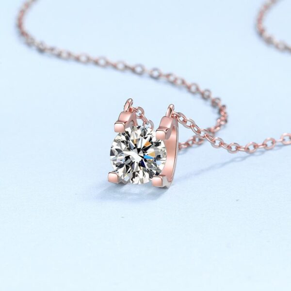 AZ030-J 0.5CT Luxury Moissanite Wedding Rings For Women White Gold Plated Sparkling Diamond Band S925 Sterling Silver Fine Jewelry Gift