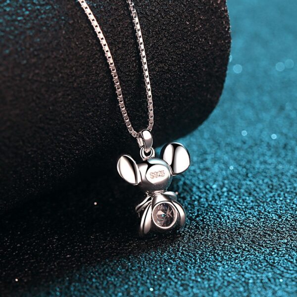 AZ032-X Fashion luxury 0.5 CT Classic Moissanite Angle Wing Sunflower Necklace Women s925 Sterling Silver Party Jewelry