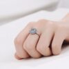 Moissanite Star & Moon Necklace in Sterling Silver