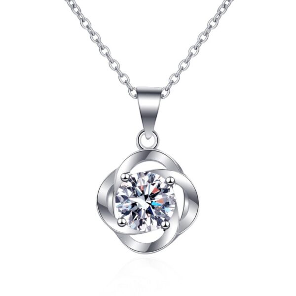 AZ443-X Designer Platinum Pt950 Necklace for Women Simple 1/2CT Moissanite Diamond Luxury Pendant Brilliant Birthday Gift Fine Jewelry