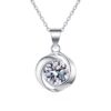 AZ442-X D VVS1 Moissanite Necklace Diamond Pandent 1-3ct GRA Certified s925 Sterling Silver 18k Necklaces for Women Dainty Gift
