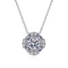 AZ748-X Luxury Square 1.62CT Moissanite Diamond Pendant Collarbone Chain Platinum Pt950 Necklace for Women Fine Jewelry Birthday Gift