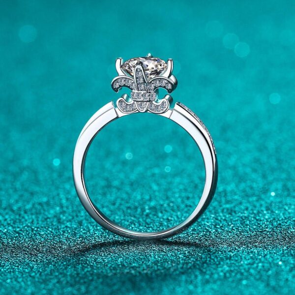 AZ296-J Luxury PT950 Platinum Women and Women Couple Ring Brilliant D Color Total 1Ct Moissanite Diamond Valentine's Day Unisex Rings