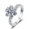 AZ251-J GRA Certified 1CT Real Moissanite Ring for Woman 925 Sliver Engagement Promise Wedding Band Fine Jewelry Drop Shipping