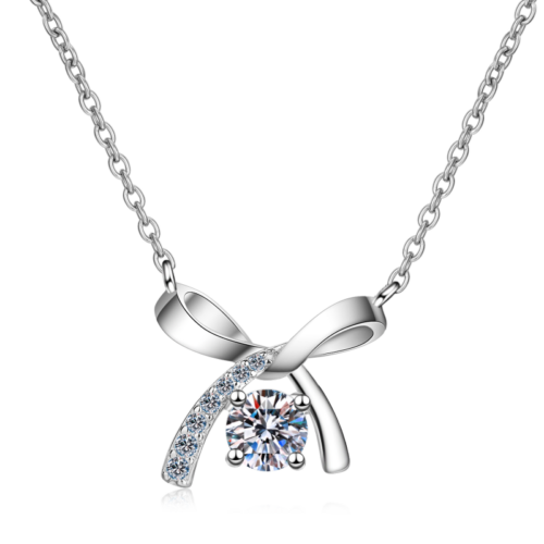 AZ106-X Luxury Platinum Pt950 cute fish Pendant for Women designer Moissanite Diamond Necklace birthday party Fine Jewelry girls Gift
