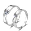 AZ150-J 2024 New Snake Ring Women's Zirconia Open Top Six-Pronged 1~2Carat Ring Fashionable Jewelry Accessory