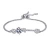 AZ670-S D Color Moissanite Tennis Bracelet 925 Sterling Silver with White Gold Plated Shiny Bracelets Chian for Women with GRA