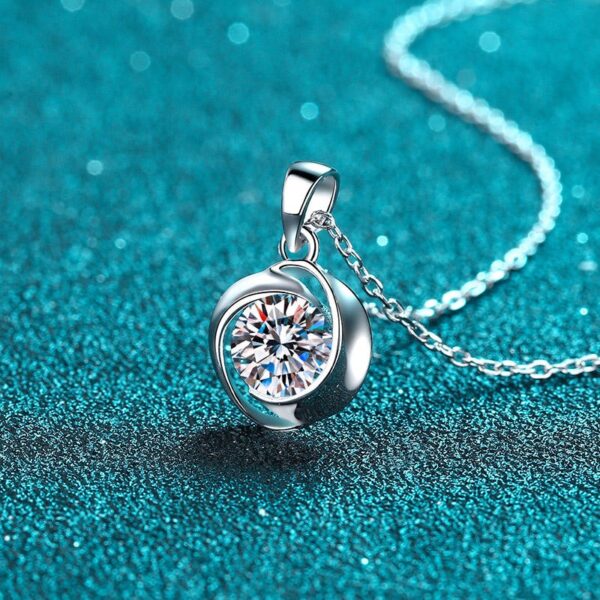 AZ442-X D VVS1 Moissanite Necklace Diamond Pandent 1-3ct GRA Certified s925 Sterling Silver 18k Necklaces for Women Dainty Gift