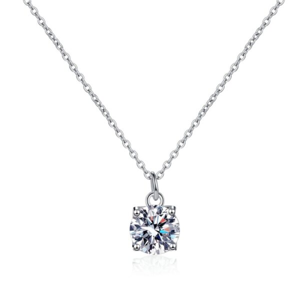 AZ875-X Fashion Trend Luxury Classic Moissanite Diamond-set 1ct Simple Necklace Women 925 Silver Party Charms Jewelry Gift