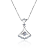 AZ025-X80F MoisaLuxe Official Store Moissanite Plata Sterling 925 Silver Swan Necklace Simulation Drill Pendant Necklace For Women Jewelry