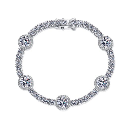 AZ630-S Fashion Fine Luxury Classic 0.5ct Moissanite Letter Number 30 Bracelets For Women s925 Silver Wedding Jewelry Gfit