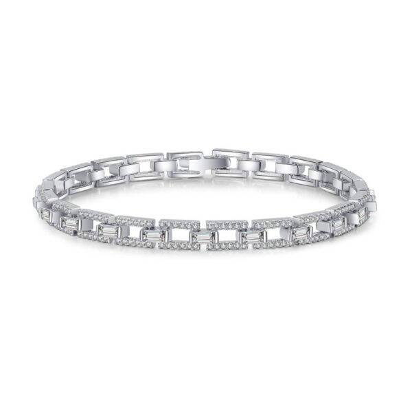 AZ634-S Fashion Luxury Classic Adjustable 4.2Ct Moissanite Lucky Clover Flower Bracelet For Women 925 Silver Party Jewelry