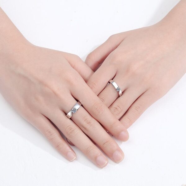 AZ150-J 2024 New Snake Ring Women's Zirconia Open Top Six-Pronged 1~2Carat Ring Fashionable Jewelry Accessory