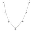 AZ097-X Fashion Trendy Luxury Fine Classic 1ct Moissanite Lovely Bicycle Necklace For Women 925 Silver Party Charm Jewelry