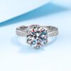 Moissanite Necklace in Sterling Silver