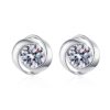 AZ446-E 18K gold women's whirlwind earrings 30 minutes and 50 minutes with moissanite earrings, high-end plated PT950 platinum
