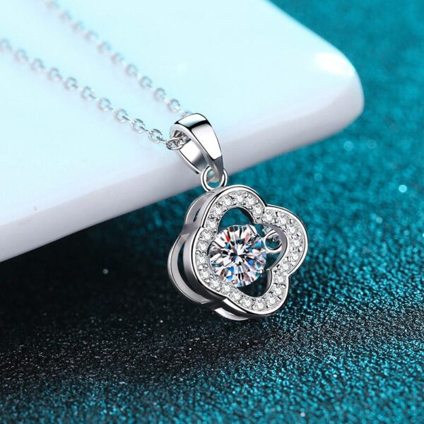 AZ425-X 5mm D Color Moissanite Necklace Lab Diamond GRA Certified Fine Jewelry 925 Sterling Silver Necklaces Wedding for Women