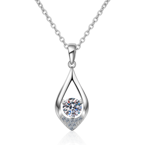 AZ002-J Classic Engagement Ring 18K White Gold VVS1 D Color 2 carat Moissanite Diamond Brilliant Originales Certificados for Women gift