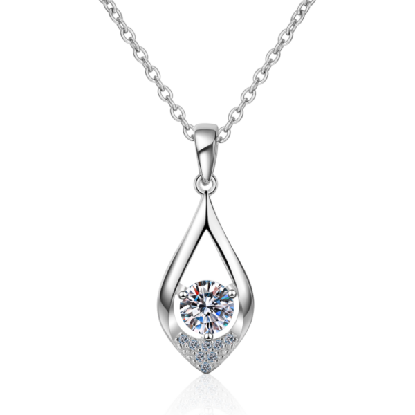 AZ002-J Classic Engagement Ring 18K White Gold VVS1 D Color 2 carat Moissanite Diamond Brilliant Originales Certificados for Women gift