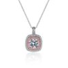 AZ385-X Certified GRA Moissanite Heart Necklace 1.0ct Women Gemstone S925 Silver Pendant Wedding Valentine's Day Gift Wholesale