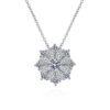 AZ230-X Fashion Trendy Luxury Classic Moissanite Diamond-set Paw 6 Necklace For Women 925 Silver Party Charms Jewelry Gift