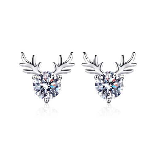 P7JRg0zrl0TOBjbrzsOdd5MhGZ5iYywb-800x800-1 AZ461-E 925 Sterling Silver Antler Earrings 1CT Moissanite Stud Earrings Round Diamond Cute Elk Stud Earrings for Women Christmas Gifts