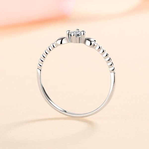 AZ345-J Moissanite 925 Sterling Silver Engagement Ring For Wife Women Girlfriend, Round Cut Moissanite Rings Jewelry Bands Gifts