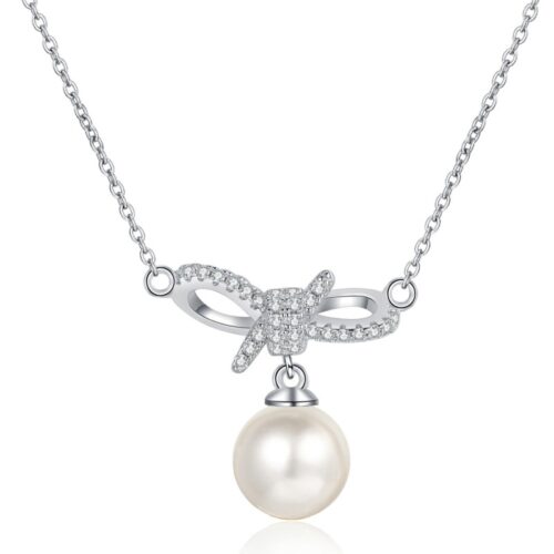 RivMs05GIArlcDei4ykge4F9Dn1qjlZY-800x800-1 AZ890-X 18K Gold Moissanite Pearl Necklace Bow Sweet Pendant Cute Female Clavicle Chain Plated PT950 Platinum
