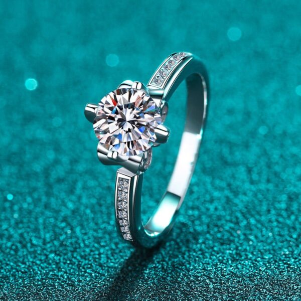 AZ296-J Luxury PT950 Platinum Women and Women Couple Ring Brilliant D Color Total 1Ct Moissanite Diamond Valentine's Day Unisex Rings