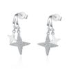 AZ426-E PT950 Platinum Drop Earrings Fine Jewelry Stars Style for Girl Total 0.44ct Moissanite Diamond GRA Certified for Women Ins