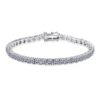 AZ430-S Moissanite Diamond Bracelet Platinum Plating Sterling Silver Ten Stars Charms Bracelet Promise Gift For Women Girls Fine Jewelry