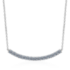 AZ105-X Platinum PT950 18K White Gold 0.5ct Moissanite Luxury Necklace Pendant for Women Jewelry Dainty Everyday Wear