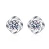 AZ460-E 30ct 50ct Four Claw Minimalist Moissanite Stud Earrings S925 Silver Bestseller GBA Certified Women Trendy Jewelry Free Gift Box