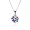 AZ389-X New 925 Sterling Silver Women Simulated Diamond Necklace Moissanite Pendant Necklace Wholesale Fine Jewelry Ins Style
