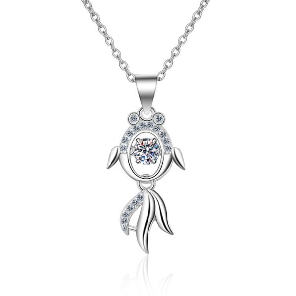 AZ186-X Platinum PT950 18K White Gold 1ct Moissanite Necklaces Pendant for Women Luxury Gift Packaging Jewelry