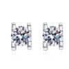 AZ204-E GRA Certified Classic Earrings Manufacturer Customized S925 Sterling Silver Round Cut Moissanite Women Earrings