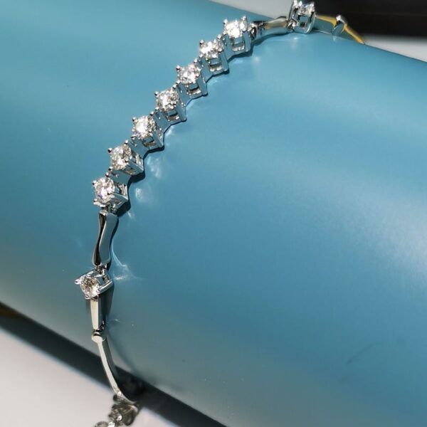 AZ049-S Sterling Silver S925 Hypoallergenic 0.5ct Moissanite Deer Head Women's Versatile Bracelet Personalized Simple Versatile Antlers