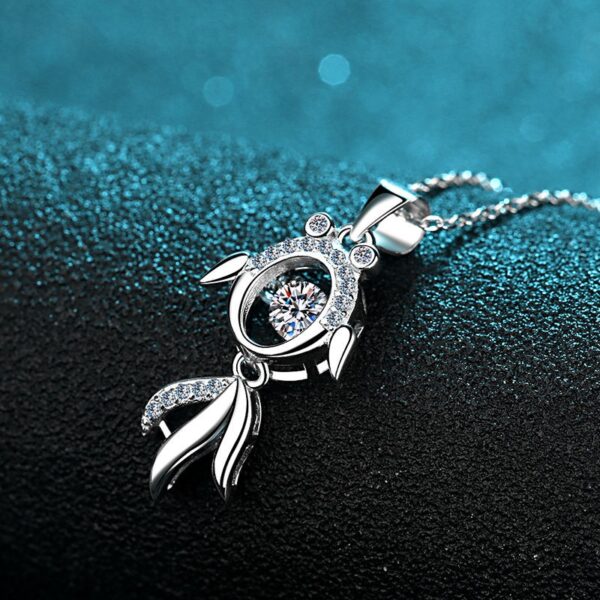 AZ186-X Platinum PT950 18K White Gold 1ct Moissanite Necklaces Pendant for Women Luxury Gift Packaging Jewelry