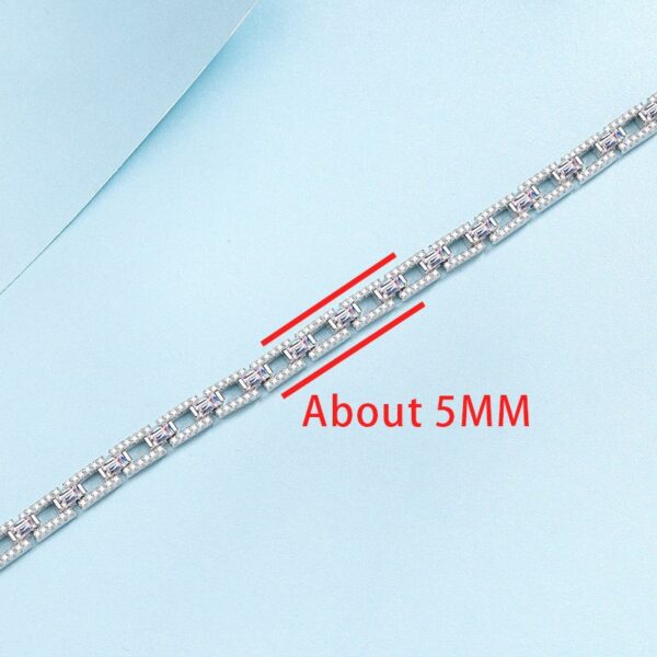 AZ634-S Fashion Luxury Classic Adjustable 4.2Ct Moissanite Lucky Clover Flower Bracelet For Women 925 Silver Party Jewelry