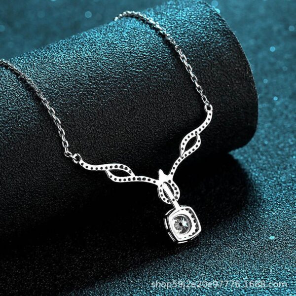 AZ033-E 925 Sterling Silver Earrings 1 Carat Moissanite Diamond Wrapped, Customizable Stars, Hand Picked Design