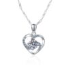 AZ204-X Luxury GRA 0.5/1/2CT D Color Shiny Moissanite Diamond Pendant Chain for Women PT950 Platinum Necklace Engagement Fine Jewelry