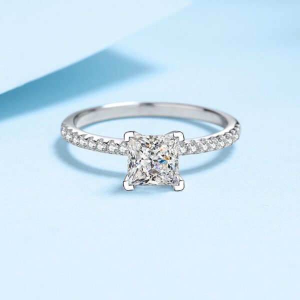 AZ541-J 3Ct Modian 2021 925 Sterling Silver Ring Clear Six claw Moissanite Fashion Wedding Engagement Classic Jewelry For Women