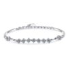 AZ049-S Sterling Silver S925 Hypoallergenic 0.5ct Moissanite Deer Head Women's Versatile Bracelet Personalized Simple Versatile Antlers