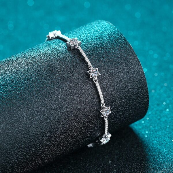 AZ125-X 18K Gold Angel Necklace Women's pt950 Platinum Inlaid Moissanite Diamond Pendant Fashion Clavicle Chain Gift