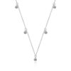 az653-x 18K White Gold Platinum PT950 1ct Moissanite Pendant for Women Fine Jewelry Art Deco Design